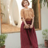 Chân váy chiết ly Plum 2