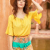 Chân váy chiết ly Floral 3