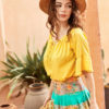 Chân váy chiết ly Floral 2