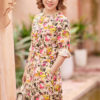 Váy đầm hoa dáng suông A Beige Floral 4