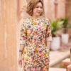 Váy đầm hoa dáng suông A Beige Floral 3