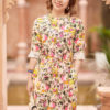 Váy đầm hoa dáng suông A Beige Floral 1