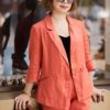 Áo blazer túi chéo 2 hàng cúc Orange 2
