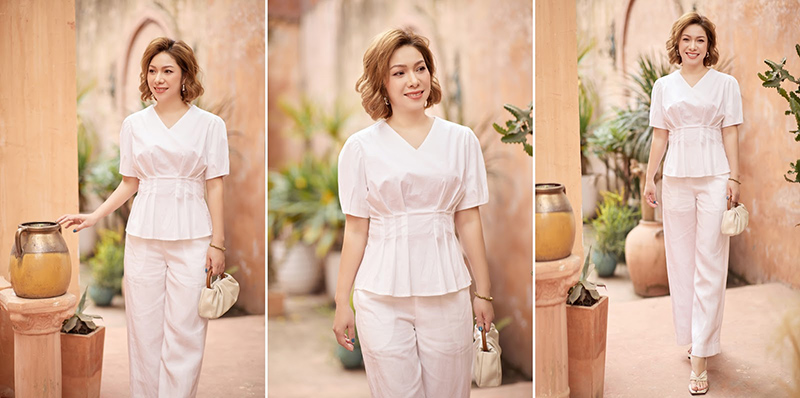set đồ trắng