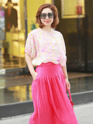 Áo hoa tay phồng Floral 3
