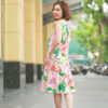 Váy đầm gile cổ đức bèo gấu Floral 3