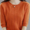 Áo len xương cá tay cộ Orange 2