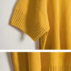 Áo len croptop tay cộc cổ tròn Yellow 2
