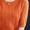 Áo len xương cá tay cộ Orange 1