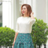 Áo len vặn thừng tay lỡ White 1