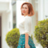Áo len vặn thừng tay lỡ White 2