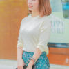Áo len vặn thừng tay lỡ White 5