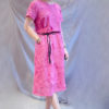 Váy đầm ren hoa 2 lớp Hotpink 2