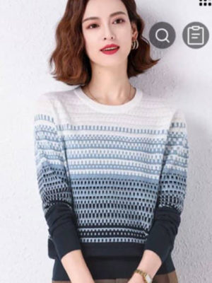 Áo len ombre Blue
