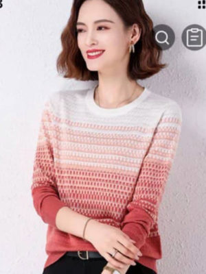 Áo len ombre Pink