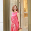 Váy đầm dáng A thêu hoa sen Rose 1