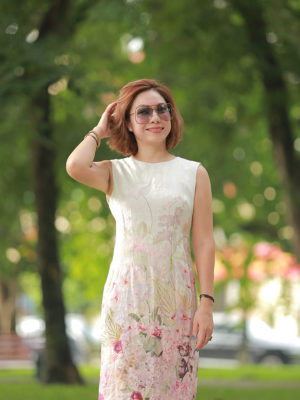 Váy đầm gile hoa in Floral 3