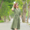 Váy đầm sơ mi diễu chỉ nẹp áo Olive 2 1