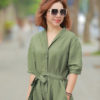 Váy đầm sơ mi diễu chỉ nẹp áo Olive 2 4