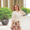 Chân váy hoa ô nhiều màu Floral 2