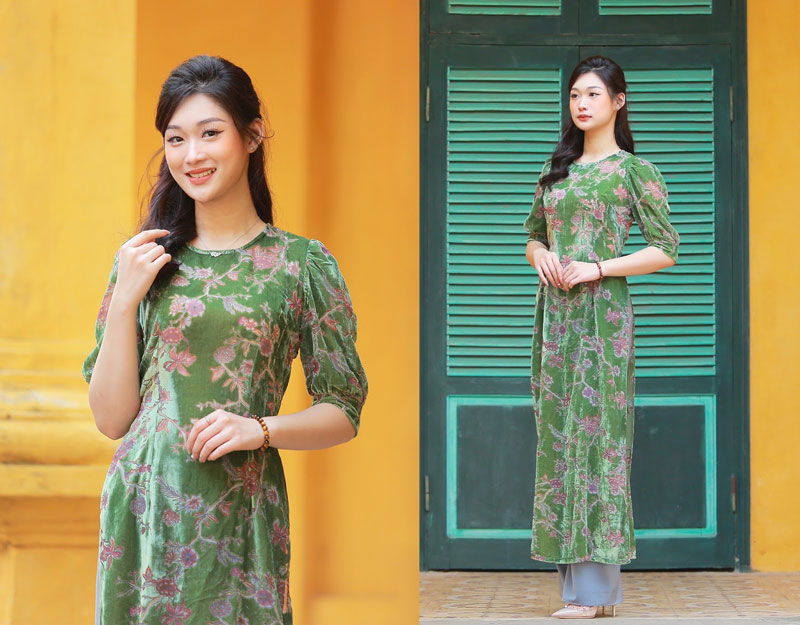 áo dài tết 1