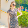 Váy đầm ren dáng mullet Navy Floarl 5