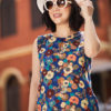 Váy đầm gile gấm hoa Floral 4