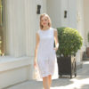 Váy đầm gile thêu gấu White 3