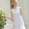 Váy đầm gile thêu gấu White 4