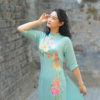 Bo ao dai lua theu cuc Sky