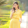 Chân váy xòe khóa sườn Yellow 2
