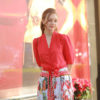 Chân váy hoa dúm cạp Red Floral