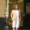 Áo blazer túi chéo 2 hàng cúc Beige 1