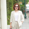 Áo blazer túi chéo 2 hàng cúc Natural 2