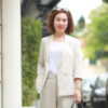 Áo blazer túi chéo 2 hàng cúc Natural 3