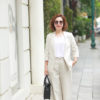 Áo blazer túi chéo 2 hàng cúc Natural 5
