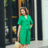 Áo cổ 2 ve túi cơi chéo Green 2