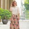 Áo croptop mở cúc buộc tà Nude 2