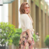 Áo croptop mở cúc buộc tà Nude 5