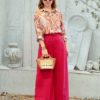 Áo sơ mi cổ đức bo trụ giat vân Beige Floral 2