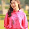 Áo sơ mi thêu hoa Hotpink 3