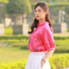 Áo sơ mi thêu hoa Hotpink 5