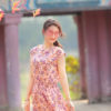 Đầm hoa chun eo Coral Floral 3