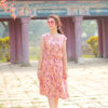 Đầm hoa chun eo Coral Floral