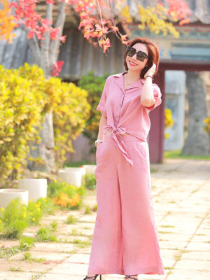 Quần ống rộng Pink