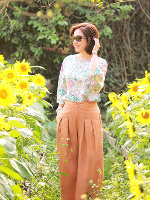 Quần 2 ly móc khóa Beige