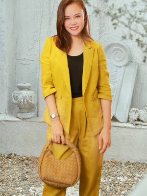 Quần cạp chun gấu lơ vê Lime 3