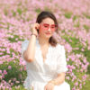 Váy đầm can dúm ngực và eo Cream 2