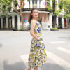 Váy đầm hoa gile đuôi cá White Floral 6