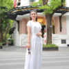 Váy đầm chân váy dúm tầng White